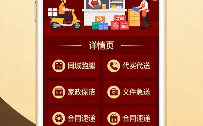 武当山AI海报提示词 主题灵感：以武当山的自然景致、道家美学和太极元素为视觉支撑，传达“专业、安定、可信赖”的同城服务形象。主色调：深红为主，搭配金色、象牙白、炭黑，营造庄重、热情且高质感的页面氛围。