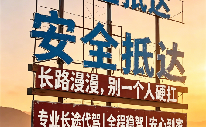 去哪里不重要，去才重要，陪你看沿途风景的人，比风景更重要。长途远行不必独自硬扛，专业长途代驾替你握稳方向盘，你只管安心看日落、吹晚风，奔赴想见的人。全国长途代驾